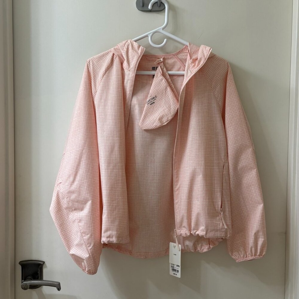 NWT Uniqlo Pocketable UV Protection Parka | Printed | Pink XXS
